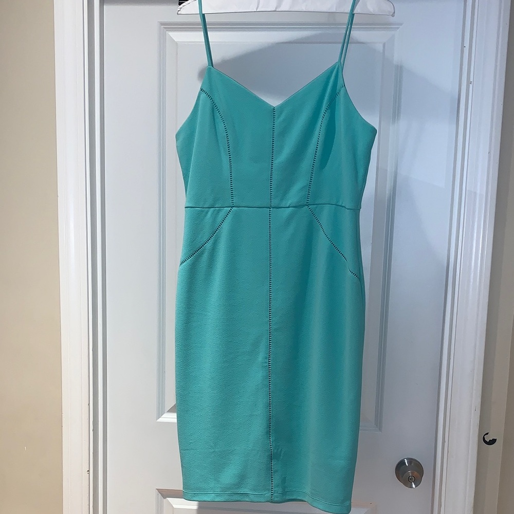 Bisou Bisou Teal Sheath Dress